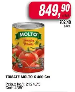 Maxiconsumo TOMATE MOLTO X 400 Grs oferta