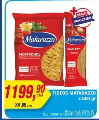 Maxiconsumo FIDEOS MATARAZZO x 500 gr oferta