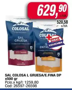 Maxiconsumo SAL COLOSA L GRUESA/E.FINA DP oferta