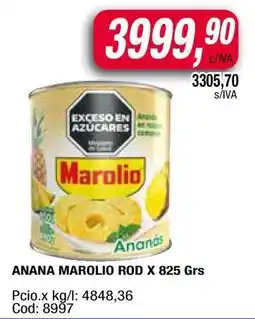 Maxiconsumo ANANA MAROLIO ROD X 825 Grs oferta