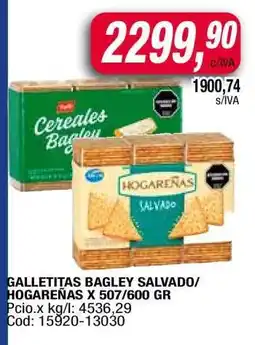 Maxiconsumo Galletitas Bagley Salvado/Hogareñas oferta