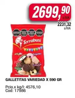 Maxiconsumo GALLETITAS VARIEDAD X 590 GR oferta