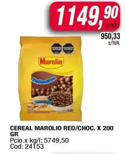 Maxiconsumo Cereal Marolio Red/Choc. x 200 gr oferta