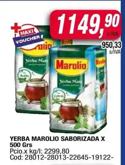 Maxiconsumo Yerba Marolio Saborizada oferta