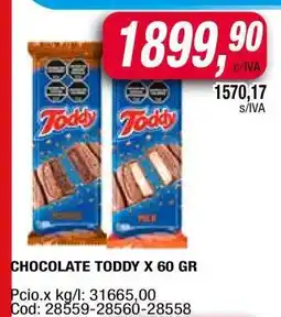 Maxiconsumo CHOCOLATE TODDY X 60 GR oferta