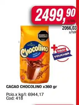 Maxiconsumo CACAO CHOCOLINO x360 gr oferta