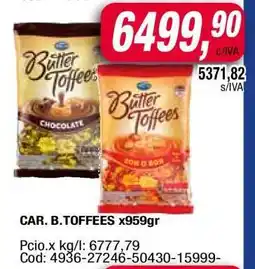 Maxiconsumo CAR. B.TOFFEES x959gr oferta