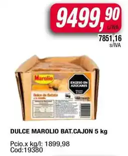Maxiconsumo DULCE MAROLIO BAT.CAJON 5 kg oferta