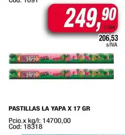 Maxiconsumo PASTILLAS LA YAPA X 17 GR oferta