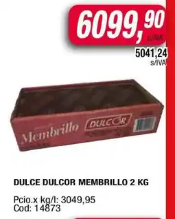 Maxiconsumo DULCE DULCOR MEMBRILLO 2 kg oferta