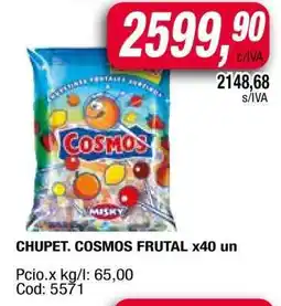 Maxiconsumo CHUPET. COSMOS FRUTAL x40 un oferta
