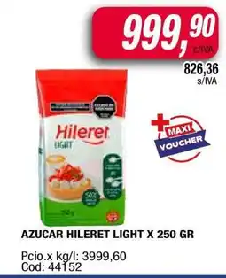 Maxiconsumo AZUCAR HILERET LIGHT X 250 GR oferta