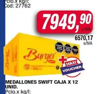 Maxiconsumo Medallones Swift Caja x 12 Unid oferta