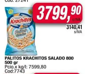 Maxiconsumo Palitos Krachitos Salado oferta