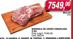 Maxiconsumo BONDIOLA DE CERDO Congelada oferta