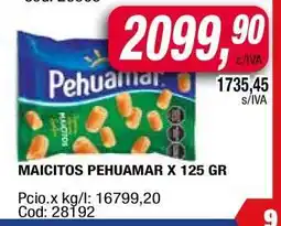 Maxiconsumo Maicitos Pehuamar x 125 gr oferta