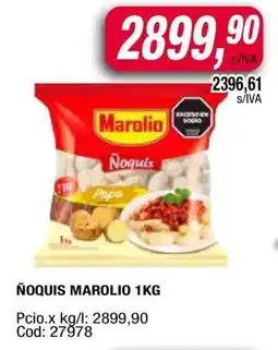 Maxiconsumo ÑOQUIS MAROLIO 1KG oferta