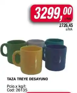 Maxiconsumo TAZA TREYE DESAYUNO oferta