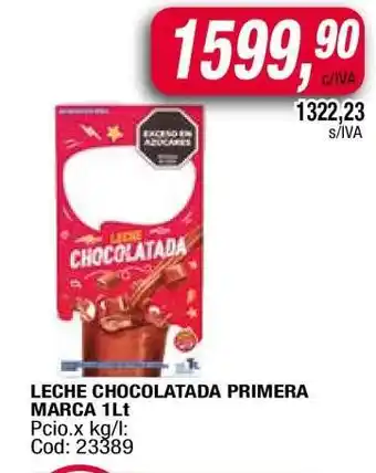 Maxiconsumo LECHE CHOCOLATADA PRIMERA MARCA 1Lt oferta