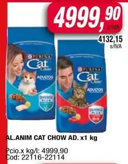 Maxiconsumo AL.ANIM CAT CHOW AD. x1 kg oferta