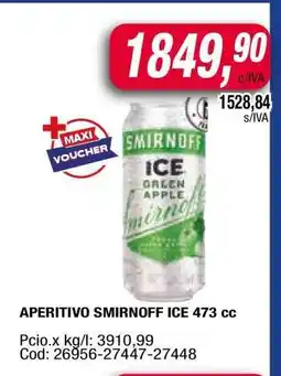 Maxiconsumo APERITIVO SMIRNOFF ICE 473 cc oferta