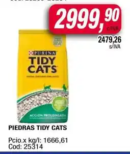 Maxiconsumo PIEDRAS TIDY CATS oferta