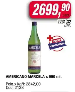 Maxiconsumo AMERICANO MARCELA x 950 ml oferta