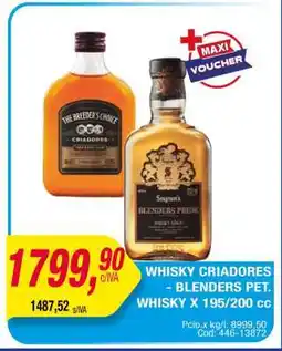 Maxiconsumo Whisky Criadores - Blenders Pet oferta