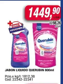 Maxiconsumo JABON LIQUIDO QUERUBIN 800ml oferta