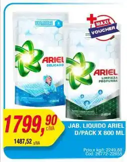 Maxiconsumo Jabón Líquido Ariel D/Pack x 800 ml oferta