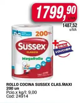 Maxiconsumo ROLLO COCINA SUSSEX CLÁSICO MAXI 200 un oferta
