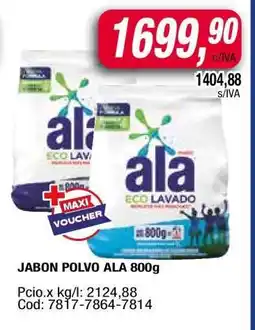 Maxiconsumo JABON POLVO ALA 800g oferta