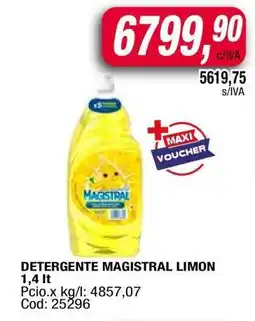 Maxiconsumo Detergente Magistral Limón oferta