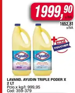 Maxiconsumo LAVAND. AYUDIN TRIPLE PODER X 2 LT oferta