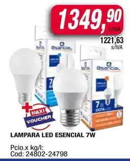 Maxiconsumo LAMPARA LED ESENCIAL 7W oferta