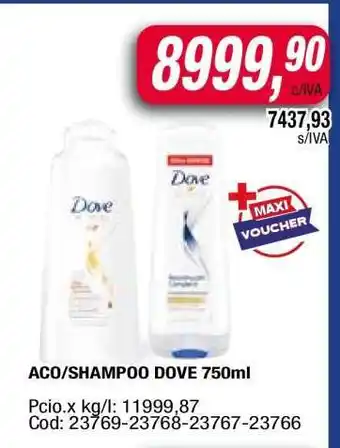 Maxiconsumo ACO/SHAMPOO DOVE 750ml oferta