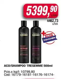 Maxiconsumo ACO/SHAMPOO TRESEMME 500ml oferta