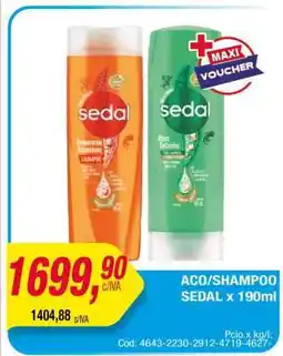 Maxiconsumo ACO/SHAMPOO SEDAL X 190ml oferta