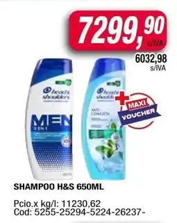 Maxiconsumo SHAMPOO H&S 650ML oferta