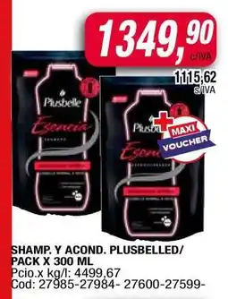 Maxiconsumo Shamp. y Acond. Plusbelle oferta