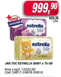 Maxiconsumo JAB.TOC ESTRELLA BABY x 75 GR oferta