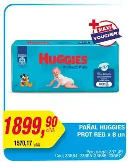 Maxiconsumo PAÑAL HUGGIES PROT REG x 8 un oferta