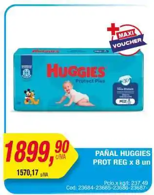Maxiconsumo PAÑAL HUGGIES PROT REG x 8 un oferta