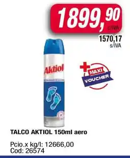 Maxiconsumo TALCO AKTIOL 150ML AERO oferta