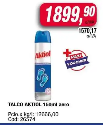 Maxiconsumo TALCO AKTIOL 150ML AERO oferta
