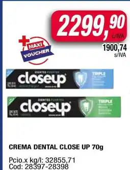Maxiconsumo CREMA DENTAL CLOSE UP 70g oferta