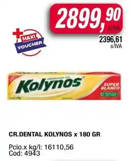 Maxiconsumo CR.DENTAL KOLYNOS x 180 GR oferta