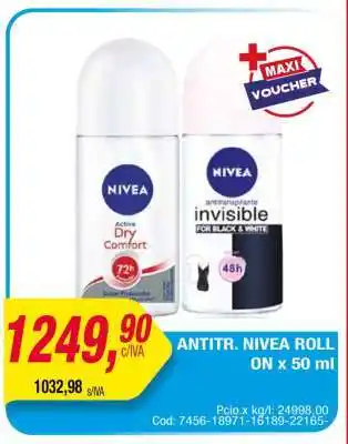 Maxiconsumo ANTITR. NIVEA ROLL ON x 50 ml oferta
