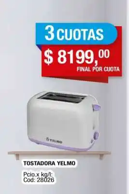 Maxiconsumo TOSTADORA YELMO oferta