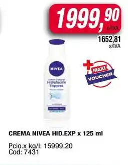 Maxiconsumo CREMA NIVEA HID.EXP x 125 ml oferta